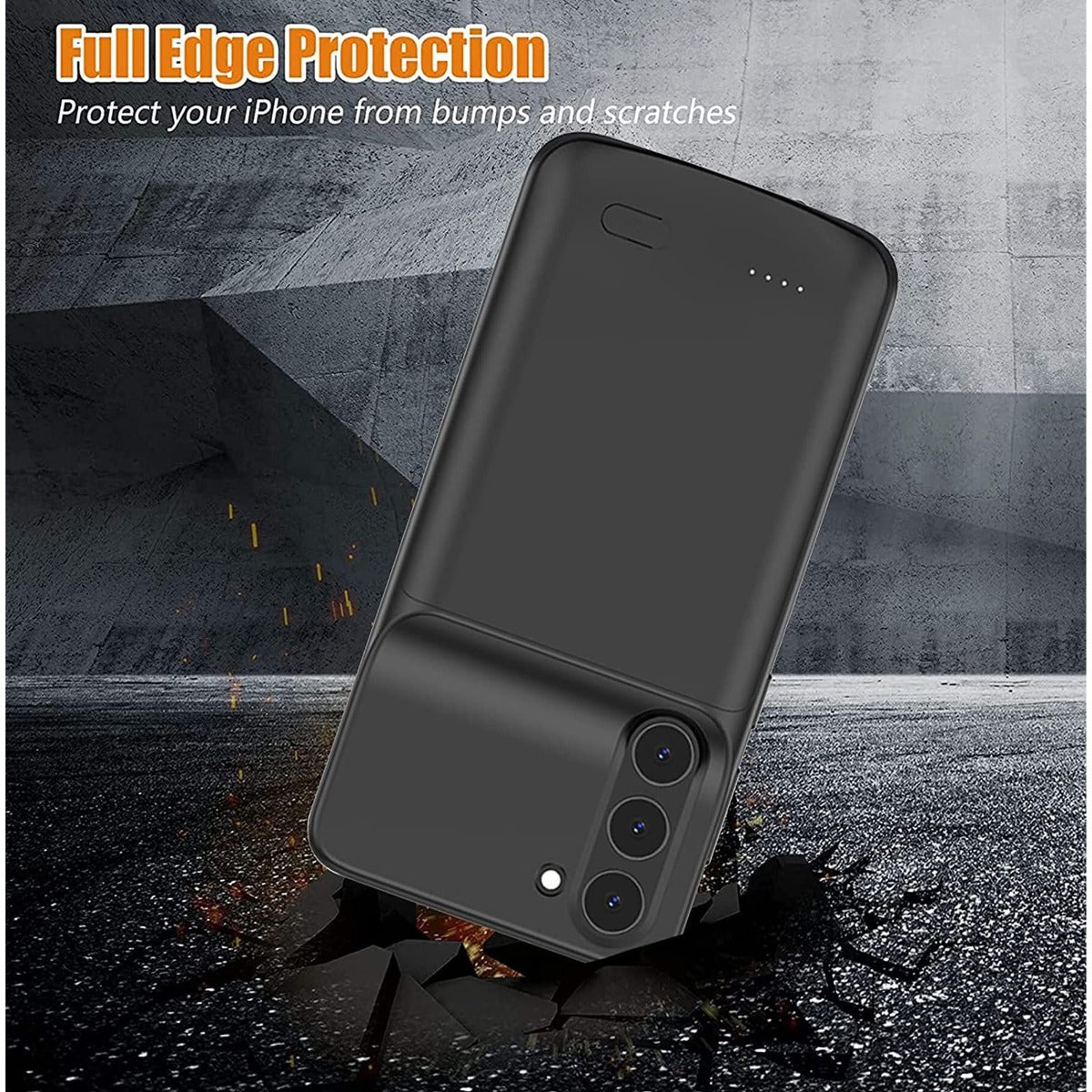 Slim Protective Charging Case for Galaxy S23 Plus — 4800mAh