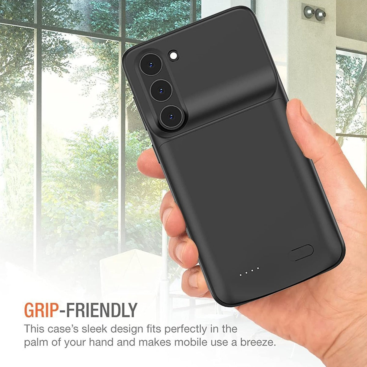 Slim Protective Charging Case for Galaxy S23 Plus — 4800mAh
