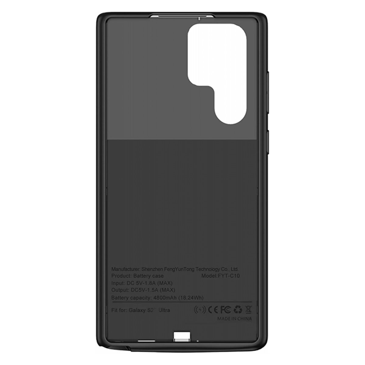 Slim Protective Charging Case for Galaxy S23 Ultra — 4800mAh