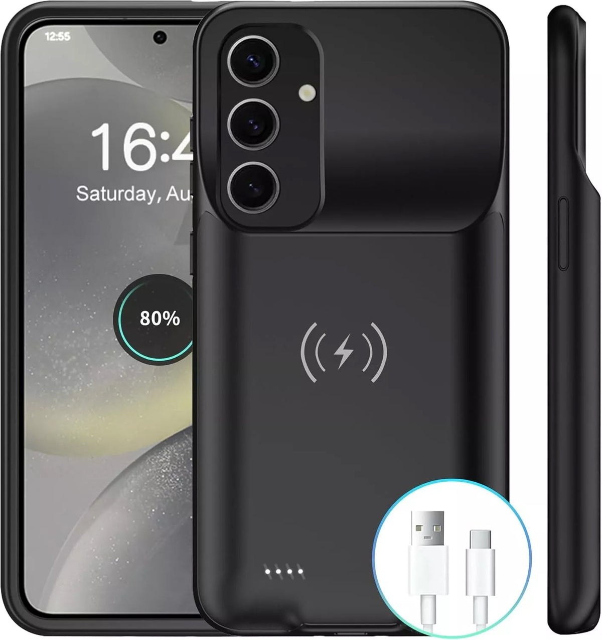 Slim Protective Charging Case for Galaxy S24 — 4700 mAh