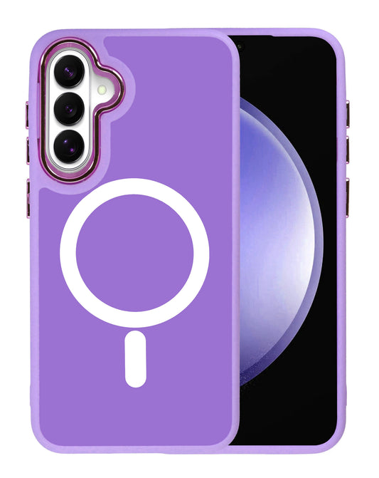 Magnetic Wireless-Charging Compatible Case for Galaxy S26FE — Purple