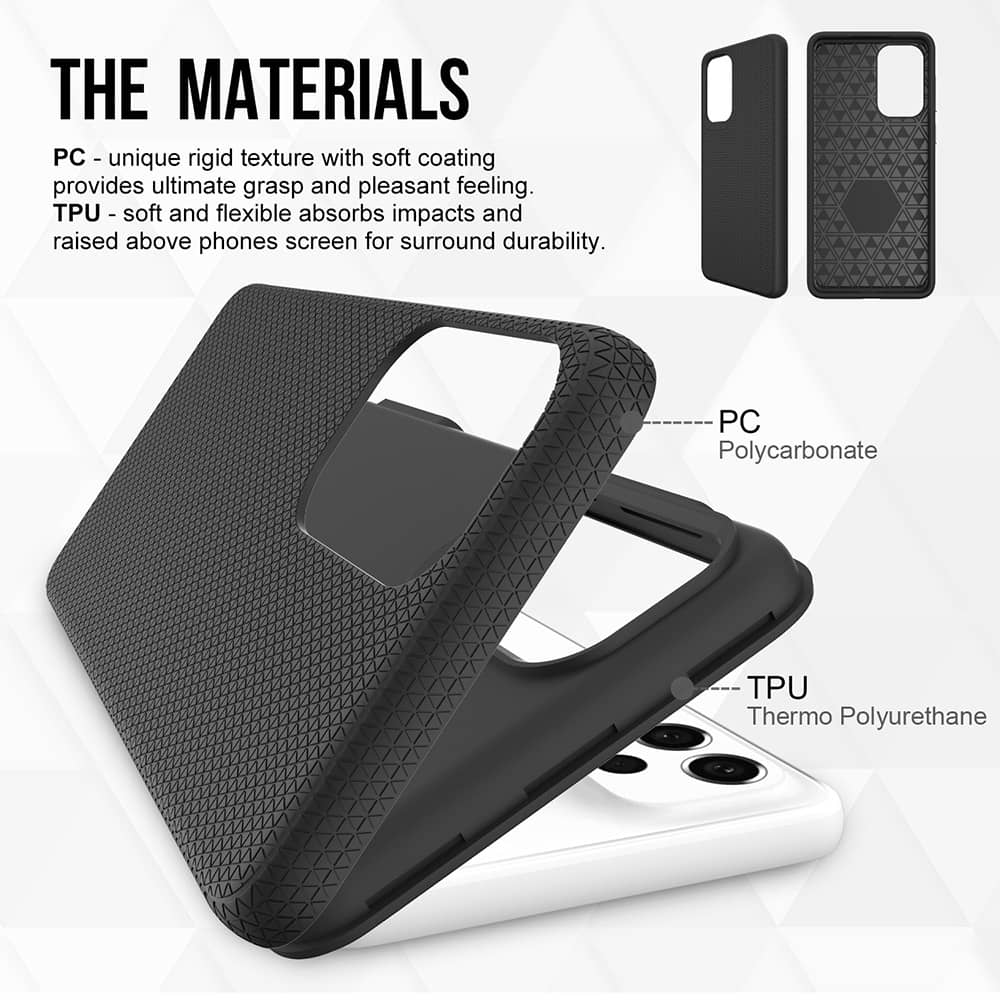 Heavy-Duty Shockproof Case for Galaxy A73 5G — Black