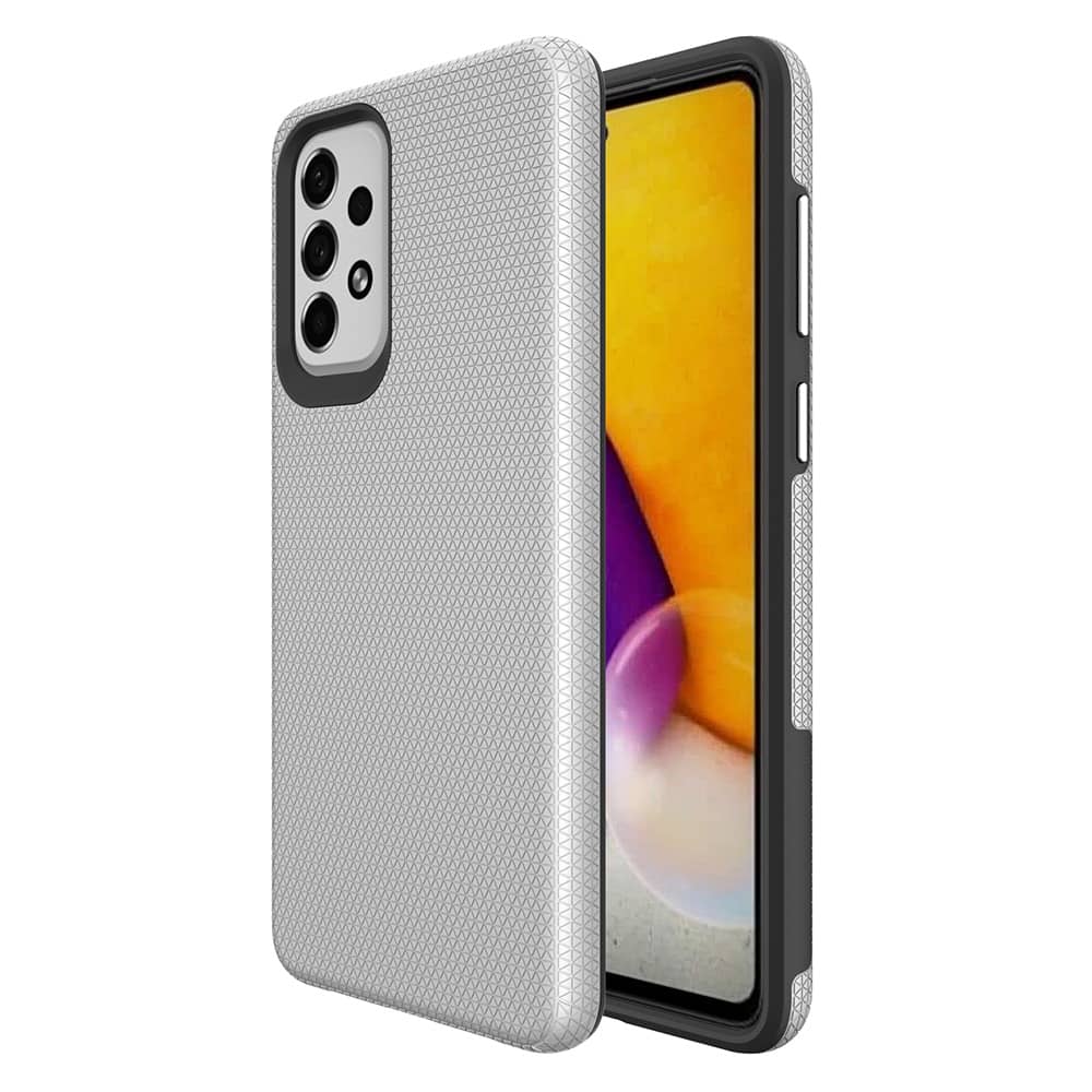 Heavy-Duty Shockproof Case for Galaxy A73 5G — Silver