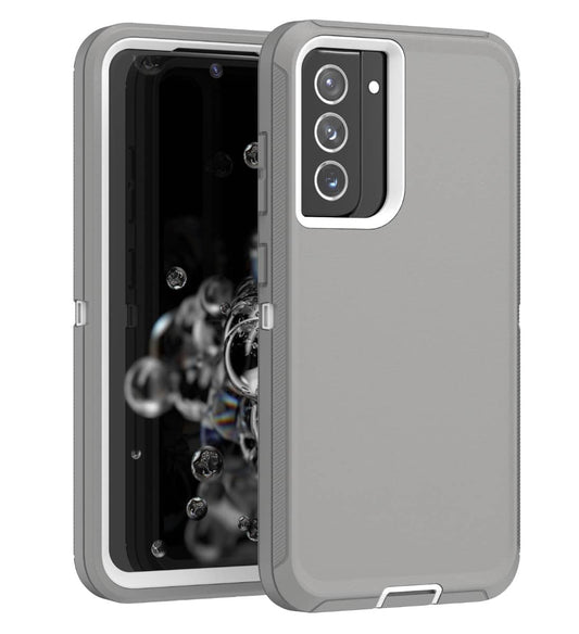 Heavy-Duty Shockproof Case for Galaxy A51 — Gray & White