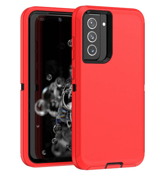 Heavy-Duty Shockproof Case for Galaxy A13 — Red & Black
