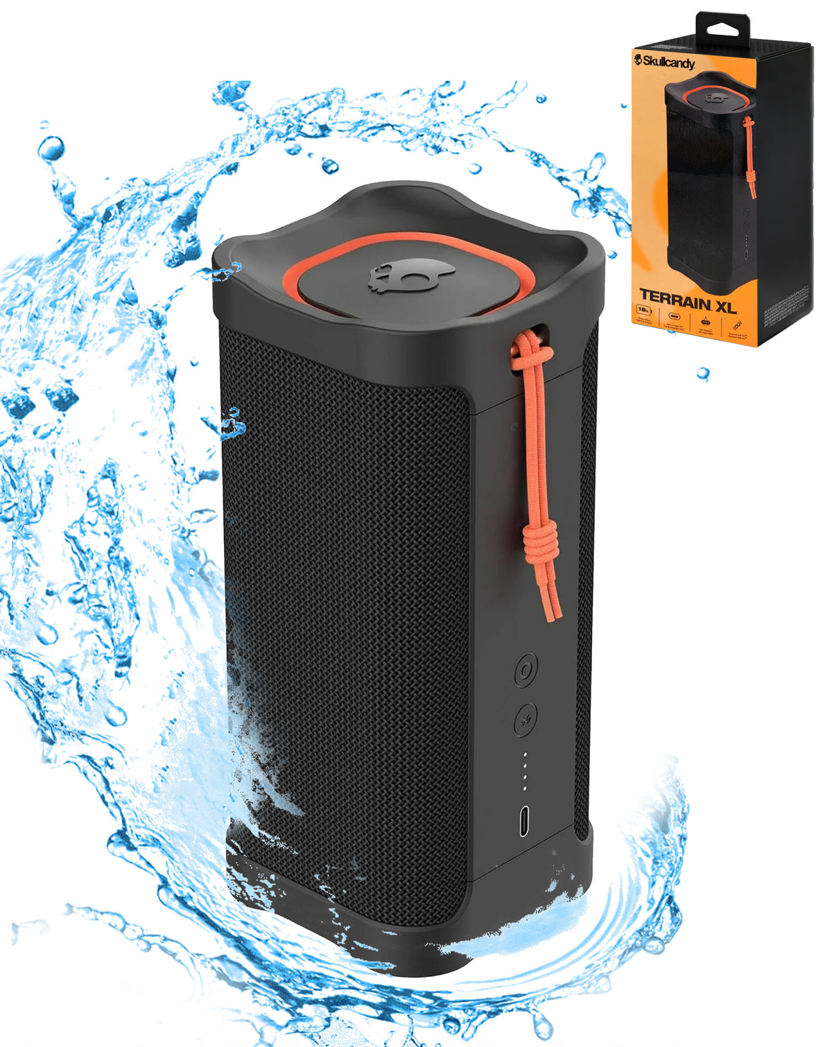 Skullcandy Terrain XL XT- Waterproof Wireless Speaker — Black