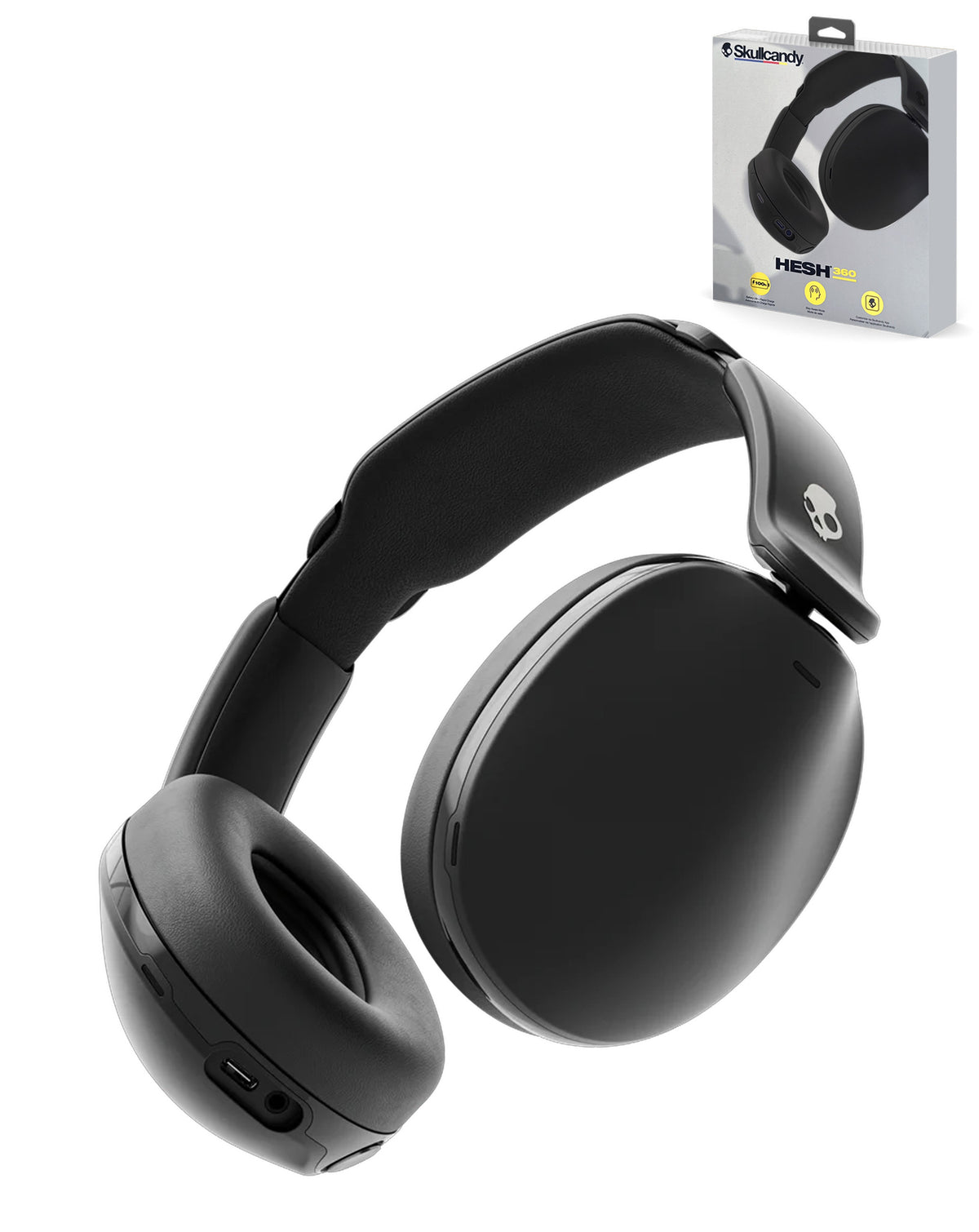 Skullcandy Hesh 360 Wireless Over Ear Headphones — Black