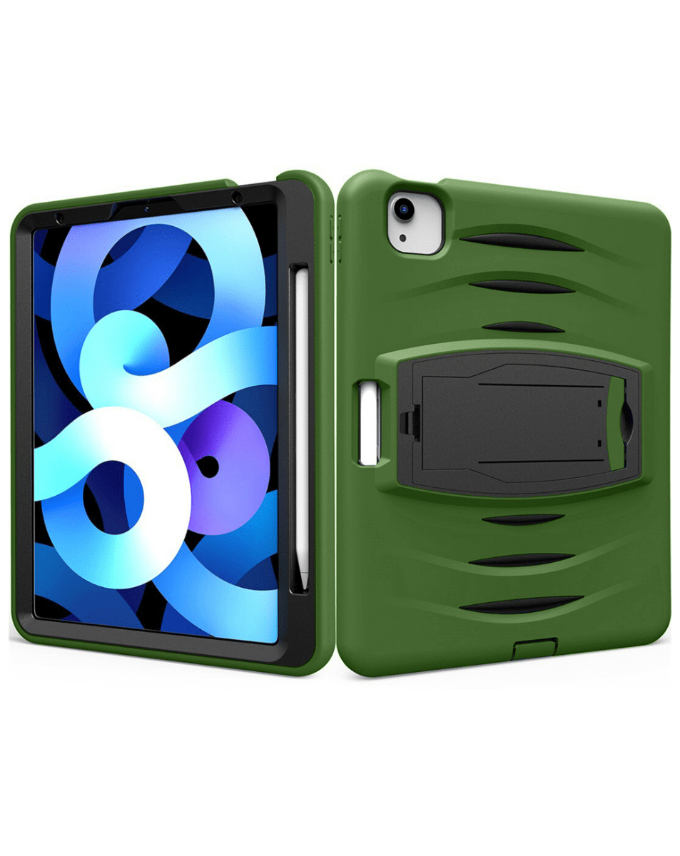 Heavy-Duty Shockproof Case for iPad 2 / 3 / 4 — Army Green