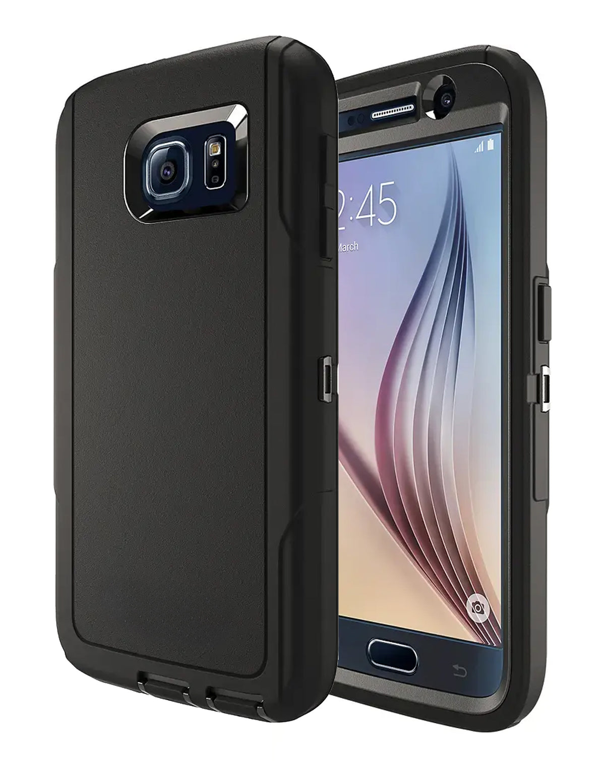 Heavy-Duty Shockproof Case for Galaxy S6 — Black