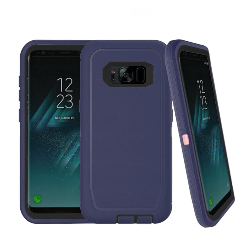 Heavy-Duty Shockproof Case for Galaxy S8 — Dark Blue & Black