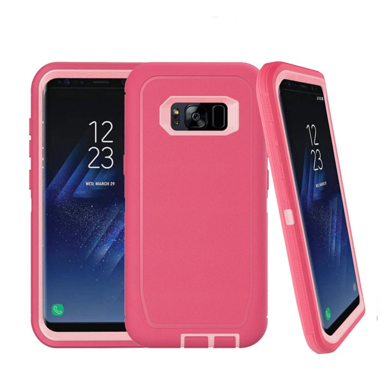 Heavy-Duty Shockproof Case for Galaxy S8 — Hot Pink