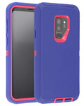 Heavy-Duty Shockproof Case for Galaxy S9 Plus — Dark Purple & Pink