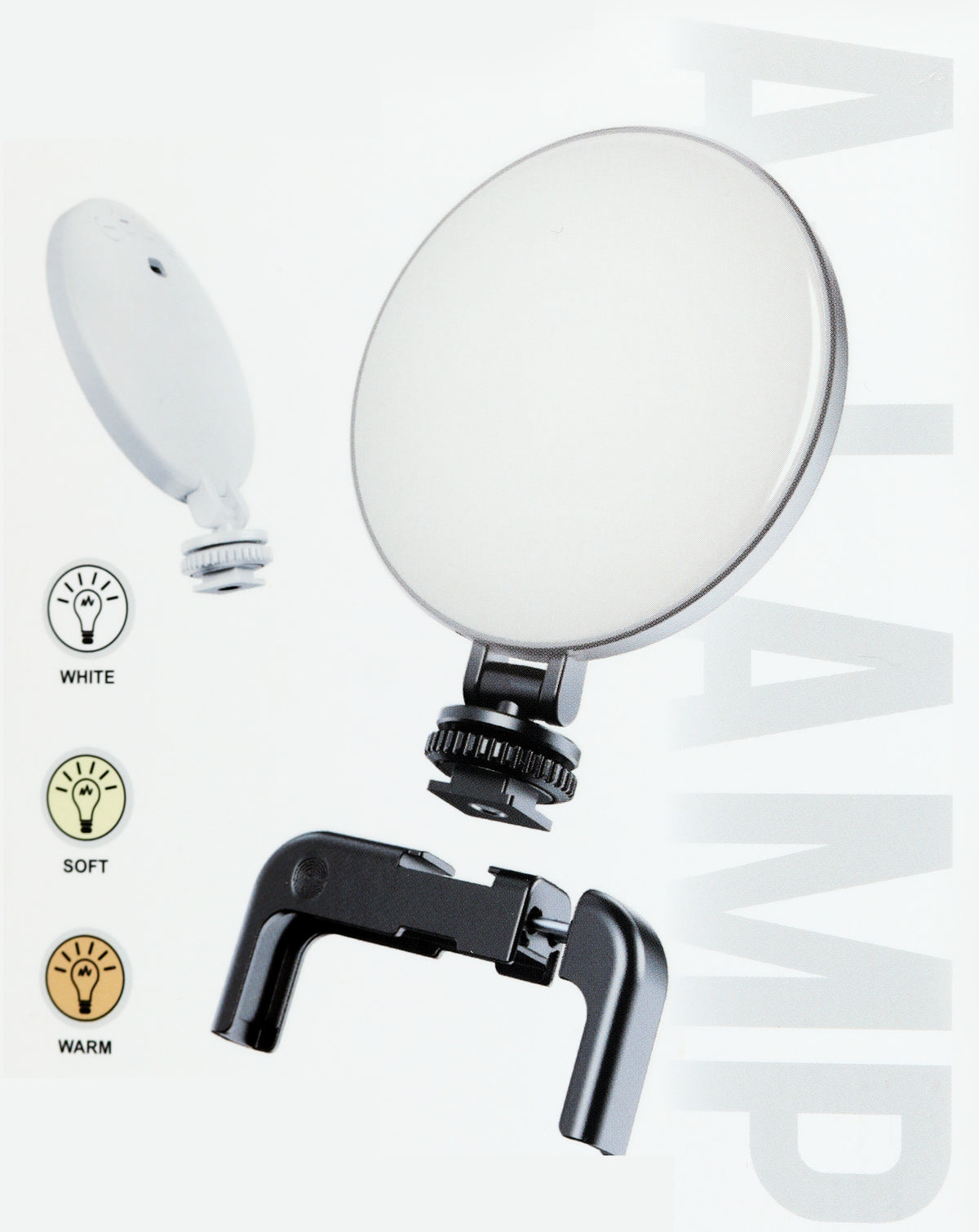 Led Selfie Ring Light Clip — Black
