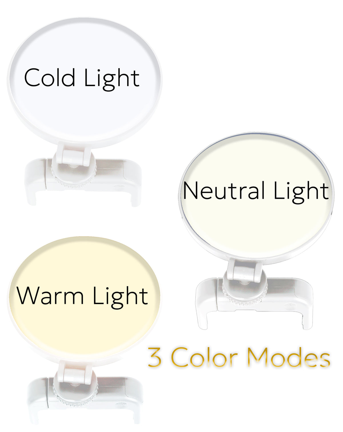 Led Selfie Ring Light Clip — White