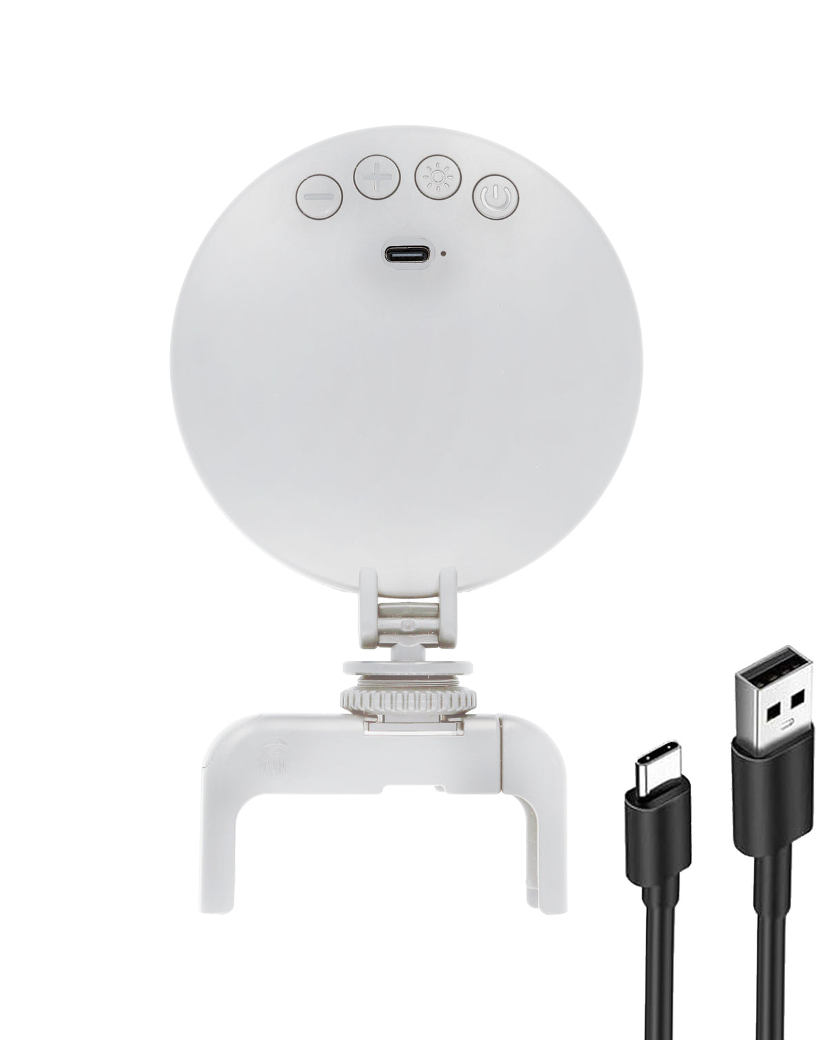 Led Selfie Ring Light Clip — White