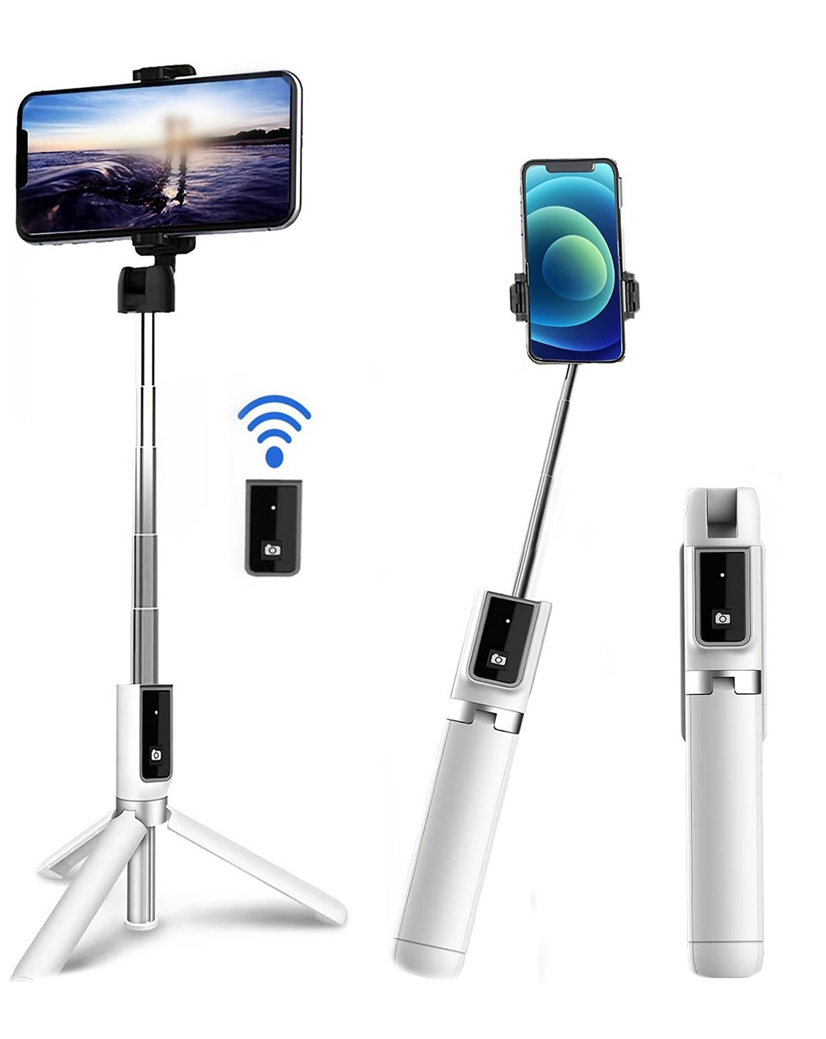 P40 Selfie Stick Tripod — White