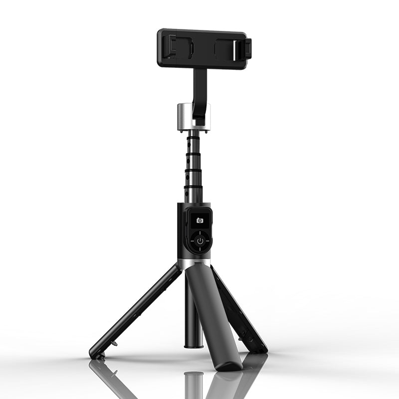 P70S Selfie Stick Tripod with Lights — Black