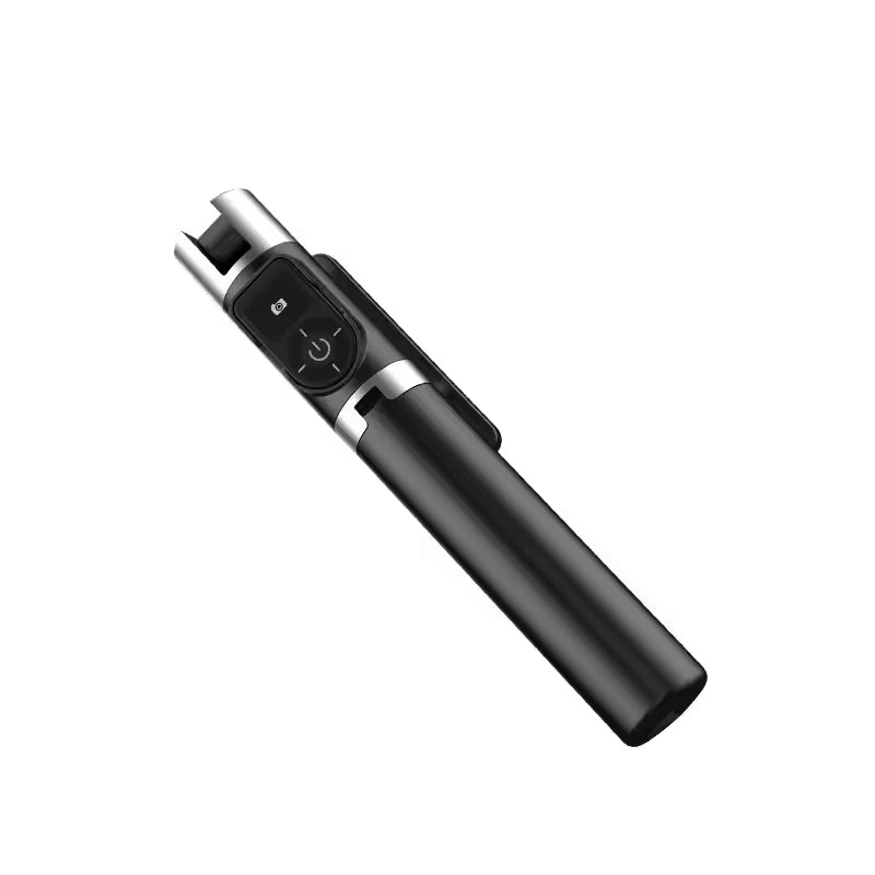 P70S Selfie Stick Tripod with Lights — Black