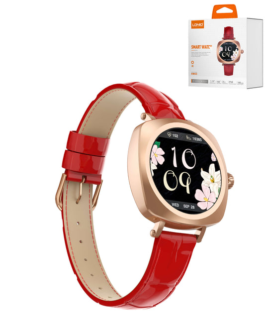 LDNIO SW03 Health Monitoring Smart Watch with Amoled Screen Bluetooth 5.4 — Gold