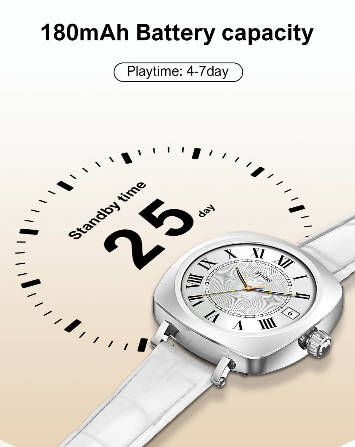 LDNIO SW03 Health Monitoring Smart Watch with Amoled Screen Bluetooth 5.4 — Silver