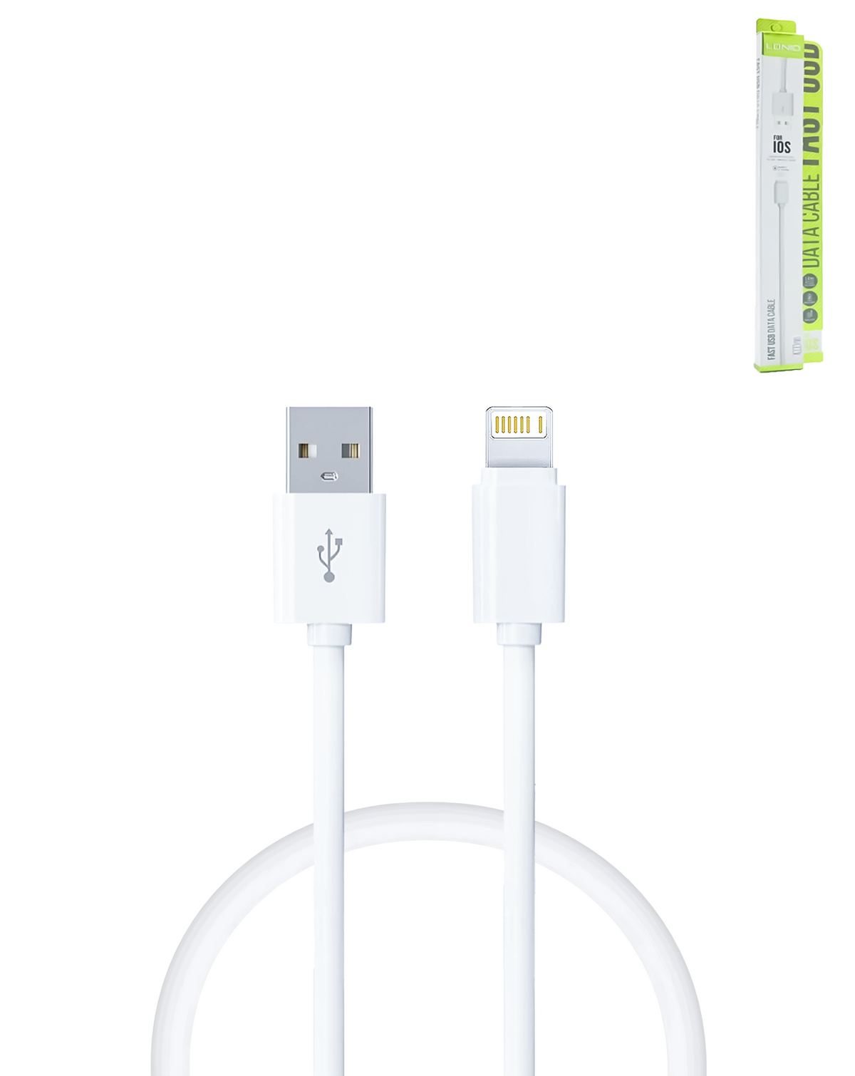 Charging USB-A to Lightning Non-MFI Cable for Quick Charge and Data Transfer — 3ft, 10W