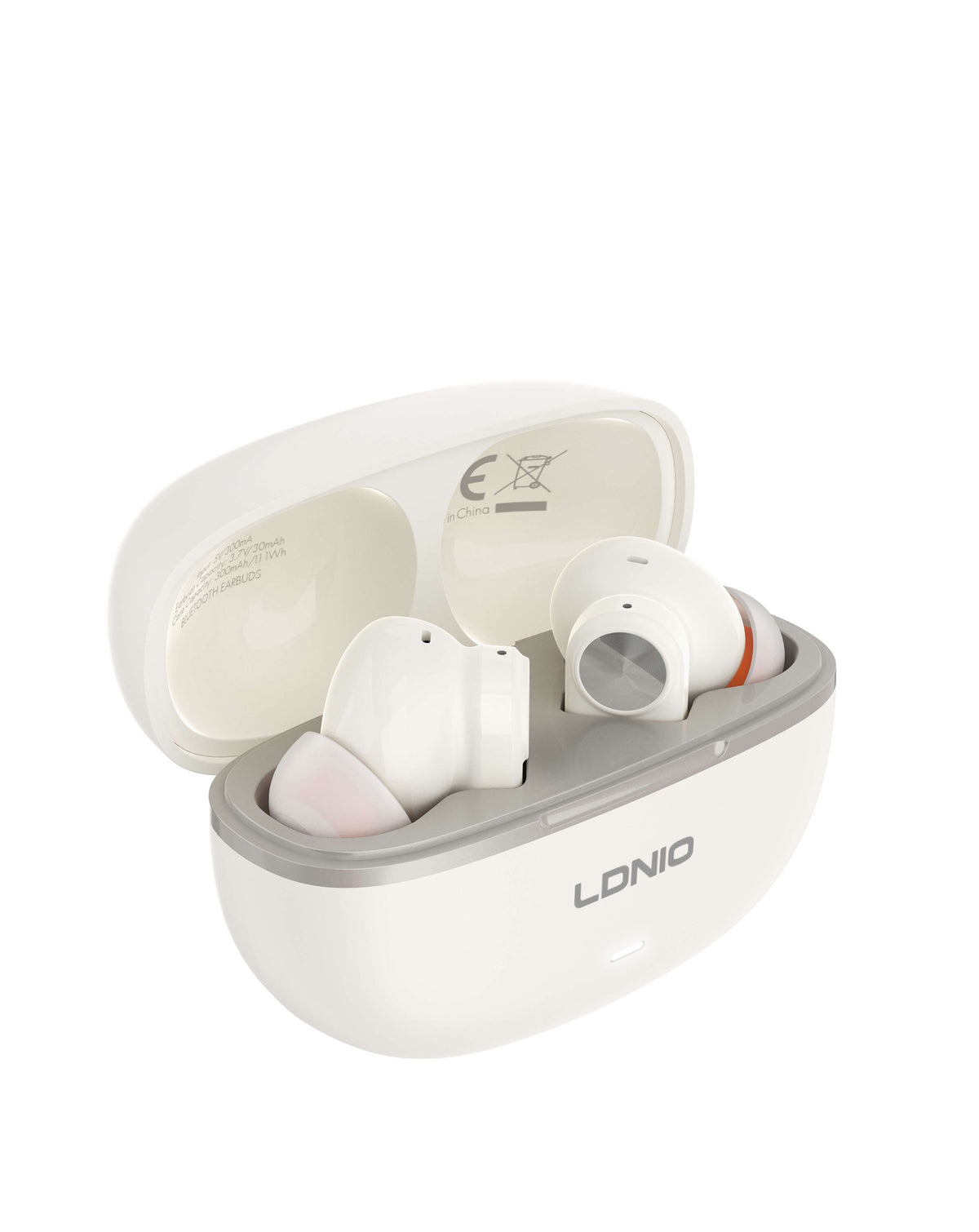 LDNIO T13 TWS Bluetooth Wireless Stereo Earbuds with Microphone — White