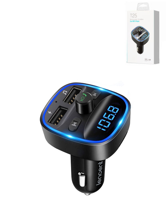 T25 Car Bluetooth Adapter Wireless FM Transmitter Radio