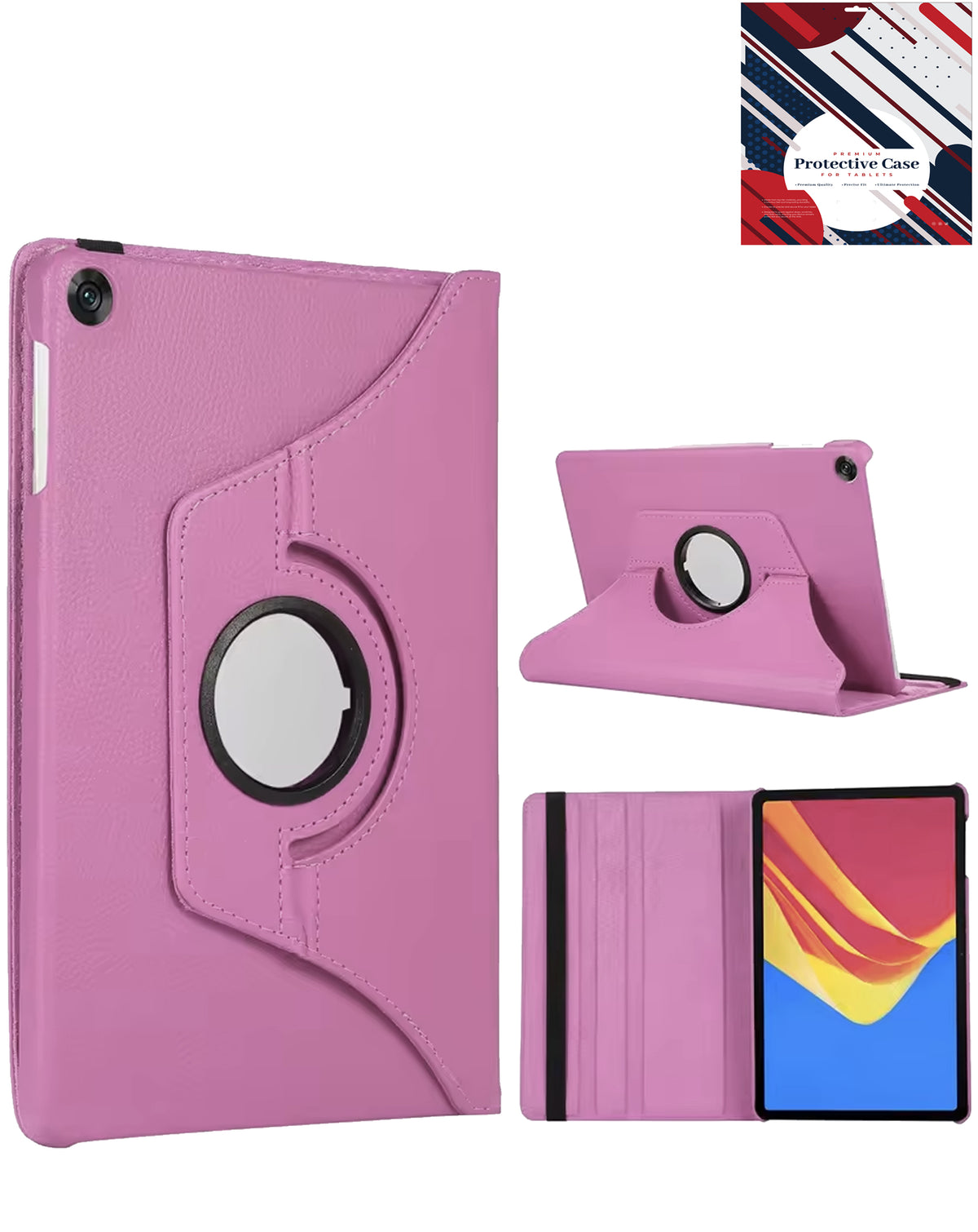 Kickstand Full-Body Case for Galaxy Tab A9 2023 8.7 / Tab A11 2025 8.7 — Light Pink