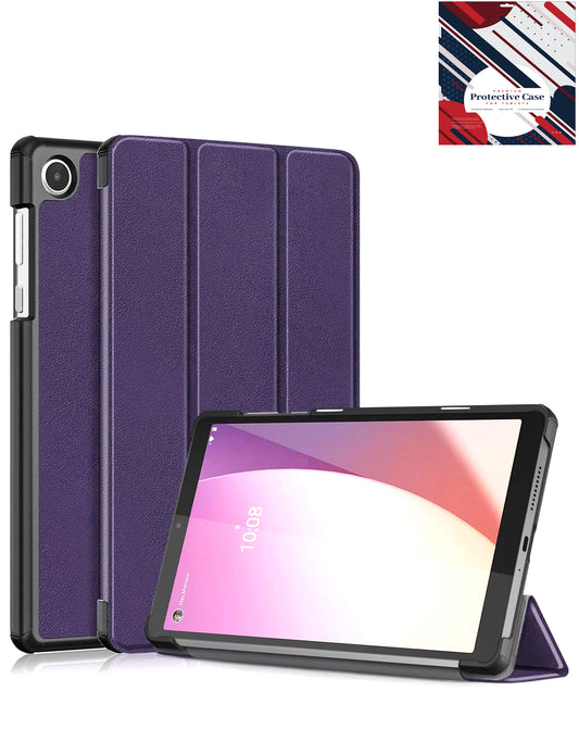 Heavy-Duty Shockproof Kickstand Case for Galaxy Tab A9 2023 8.7 / Tab A11 2025 8.7 — Purple