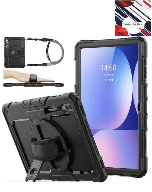 Soft Silicone Case for Galaxy Tab S10 Ultra / S9 Ultra / S8 Ultra 14.6 — Black