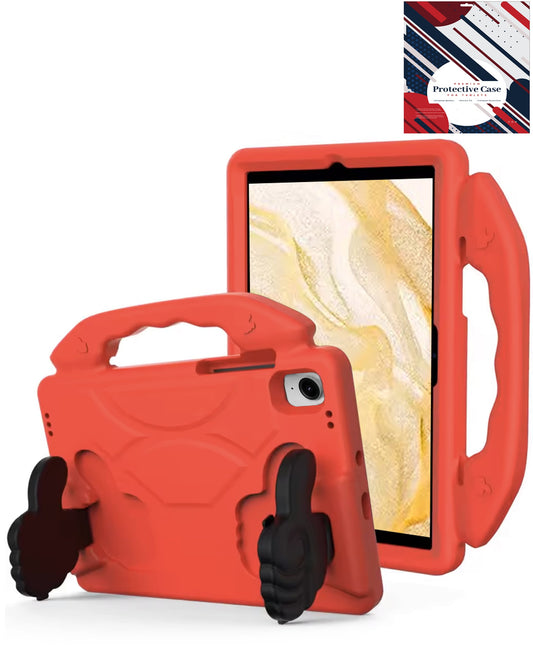 Kickstand Kids Case for Galaxy Tab S9 / Tab S9 FE / Tab S10 FE / Tab S10 Lite — Red