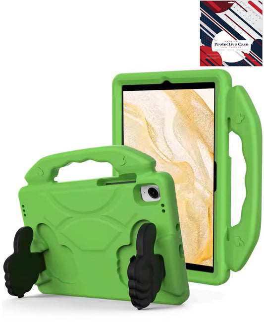 Kickstand Kids Case for Galaxy Tab S9 / Tab S9 FE / Tab S10 FE / Tab S10 Lite — Green