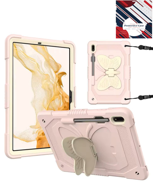 Kickstand Case for Galaxy Tab S10 Plus / S9 Plus / S8 Plus / S7 Plus / S7 FE 12.4 — Pink