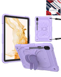 Kickstand Case for Galaxy Tab S10 Plus / S9 Plus / S8 Plus / S7 Plus / S7 FE 12.4 — Purple