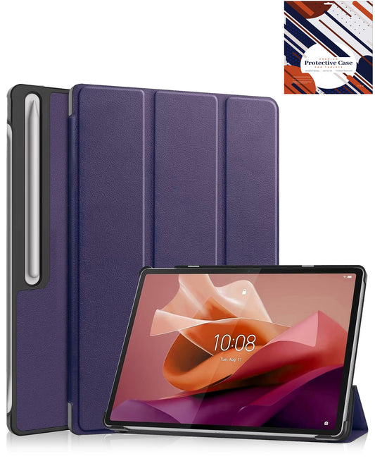 Heavy-Duty Shockproof Kickstand Case for Galaxy Tab S10 Plus / S9 Plus / S8 Plus / S7 Plus / S7 FE 12.4 — Purple