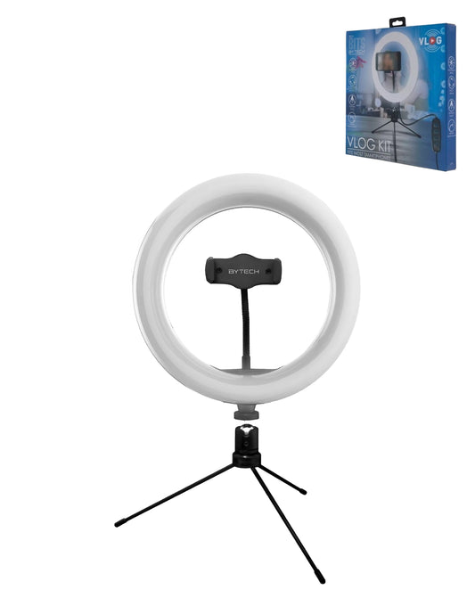 Bytech Selfie Ring Light with Tripod — Black