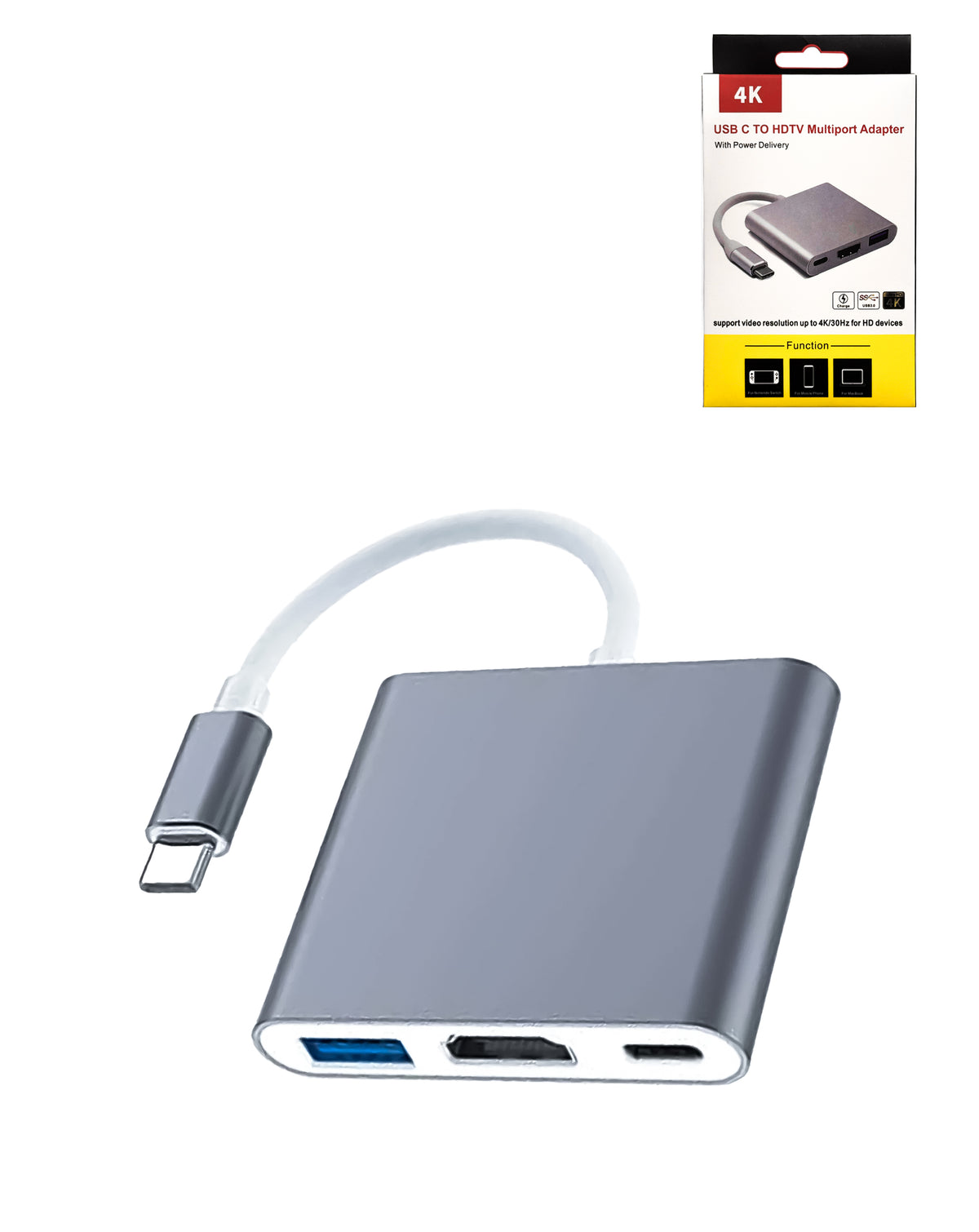 Multiport Adapter for USB-C to HDMI