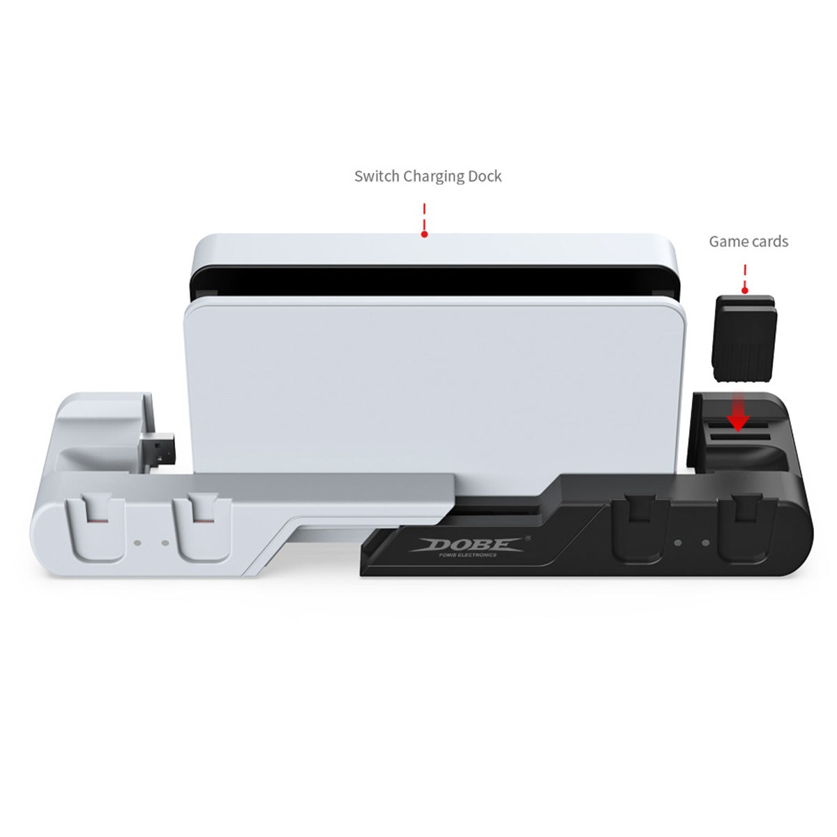Dobe L/R Small Handle Charging Base for Nintendo Switch OLED Joy Con Controller
