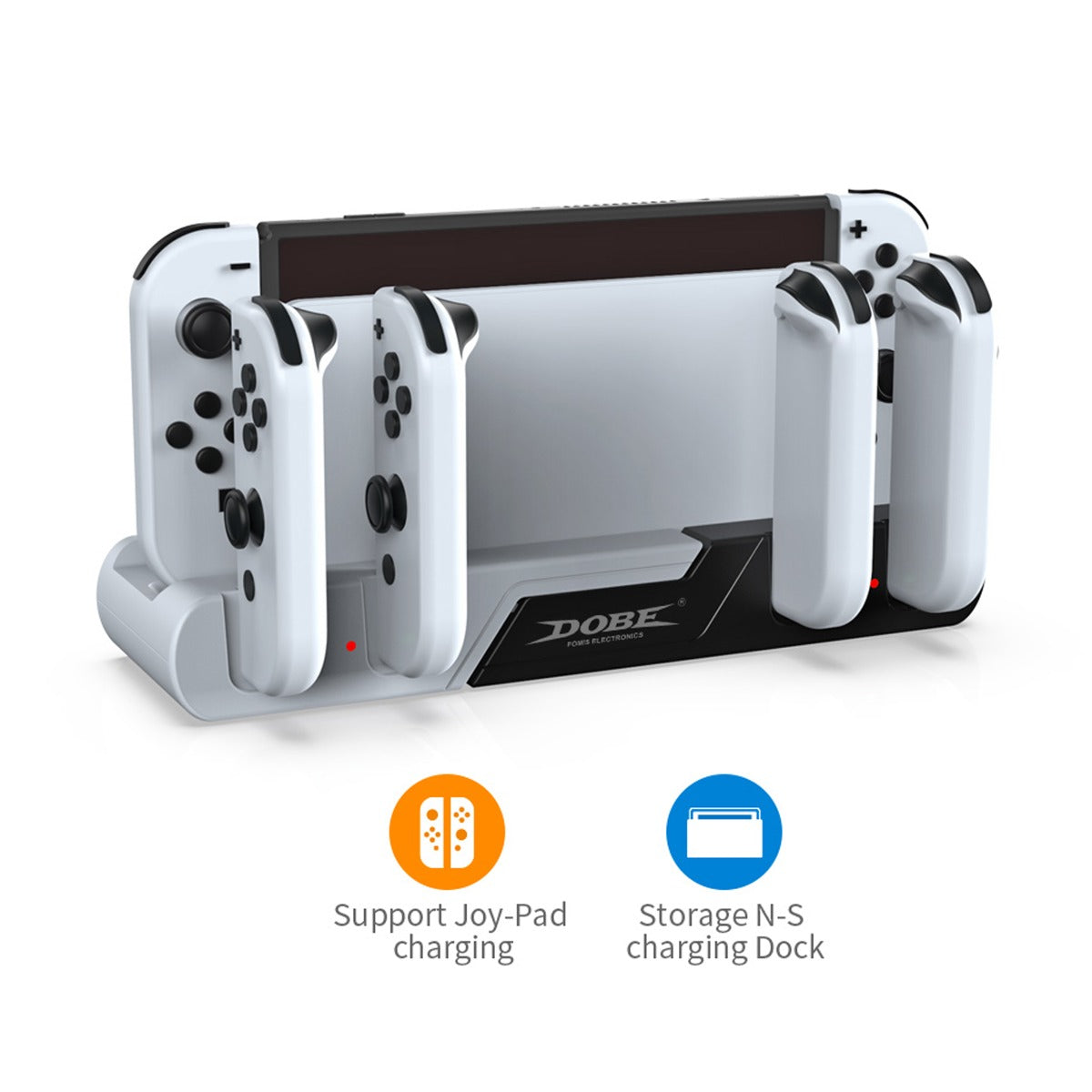 Dobe L/R Small Handle Charging Base for Nintendo Switch OLED Joy Con Controller