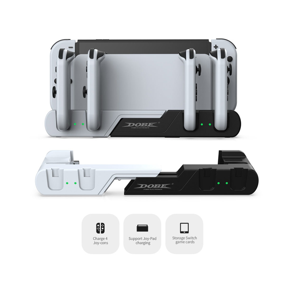 Dobe L/R Small Handle Charging Base for Nintendo Switch OLED Joy Con Controller