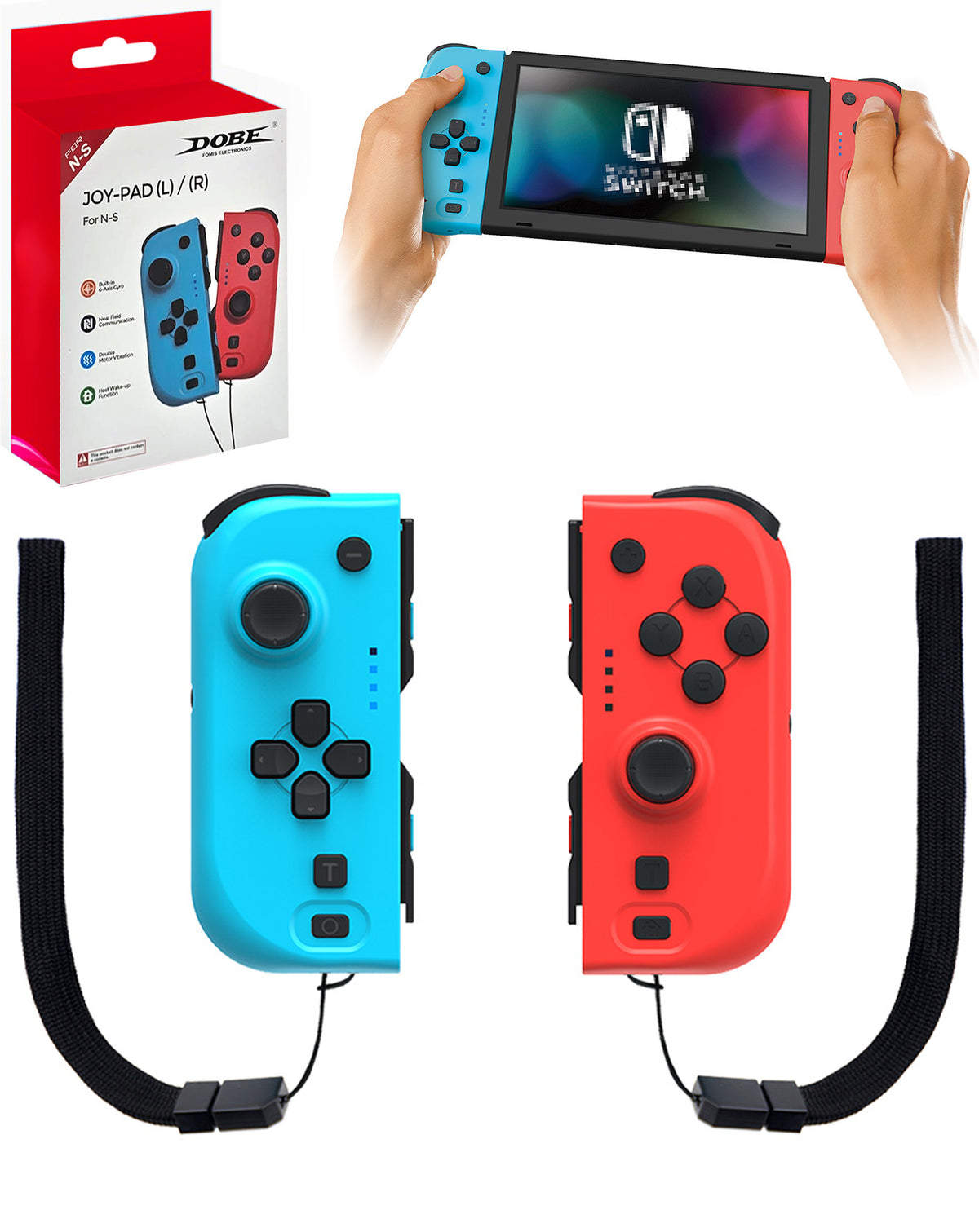 Dobe Joy Controller for Nintendo Switch — 2 Piece Set