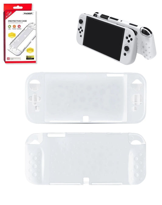Dobe Silicone Protective Cover for Nintendo Switch OLED — Clear