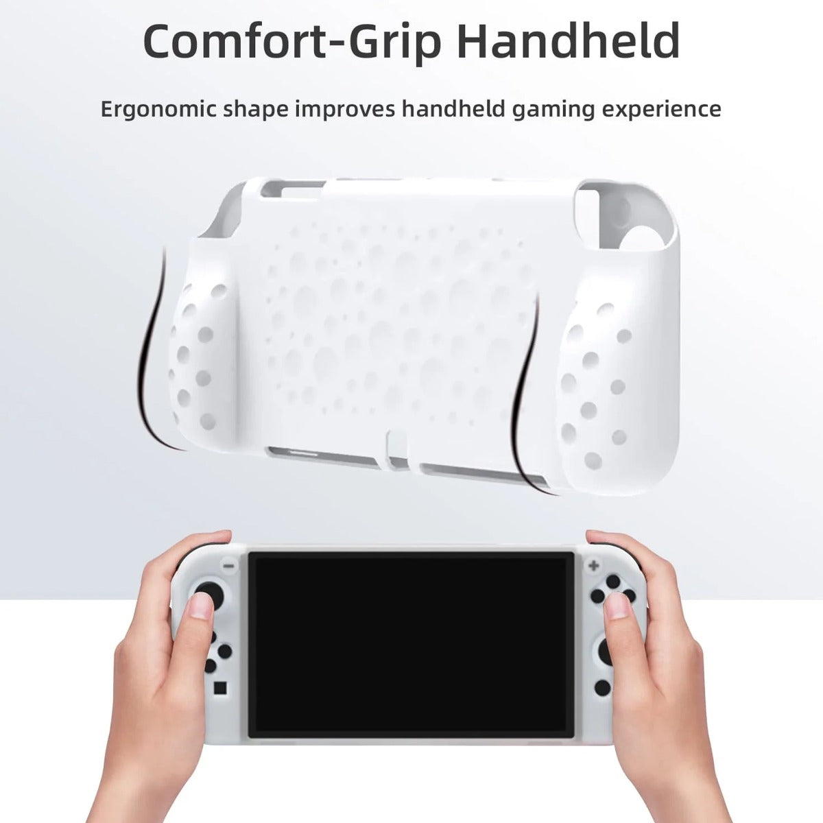 Dobe Silicone Protective Cover for Nintendo Switch OLED — Clear