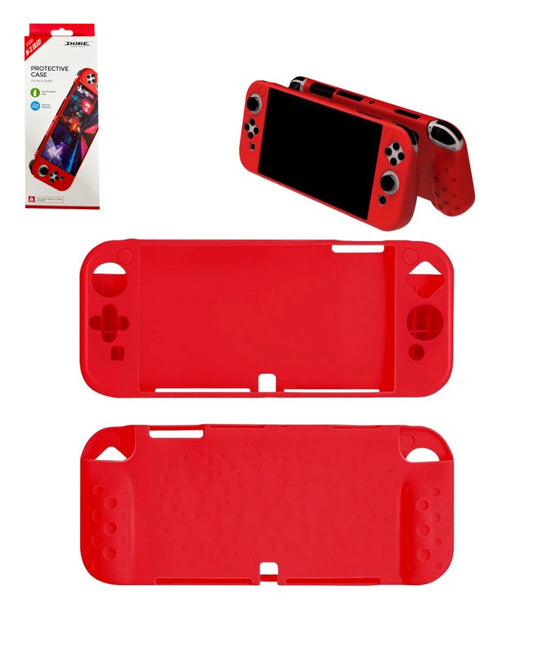 Dobe Silicone Protective Cover for Nintendo Switch OLED — Red