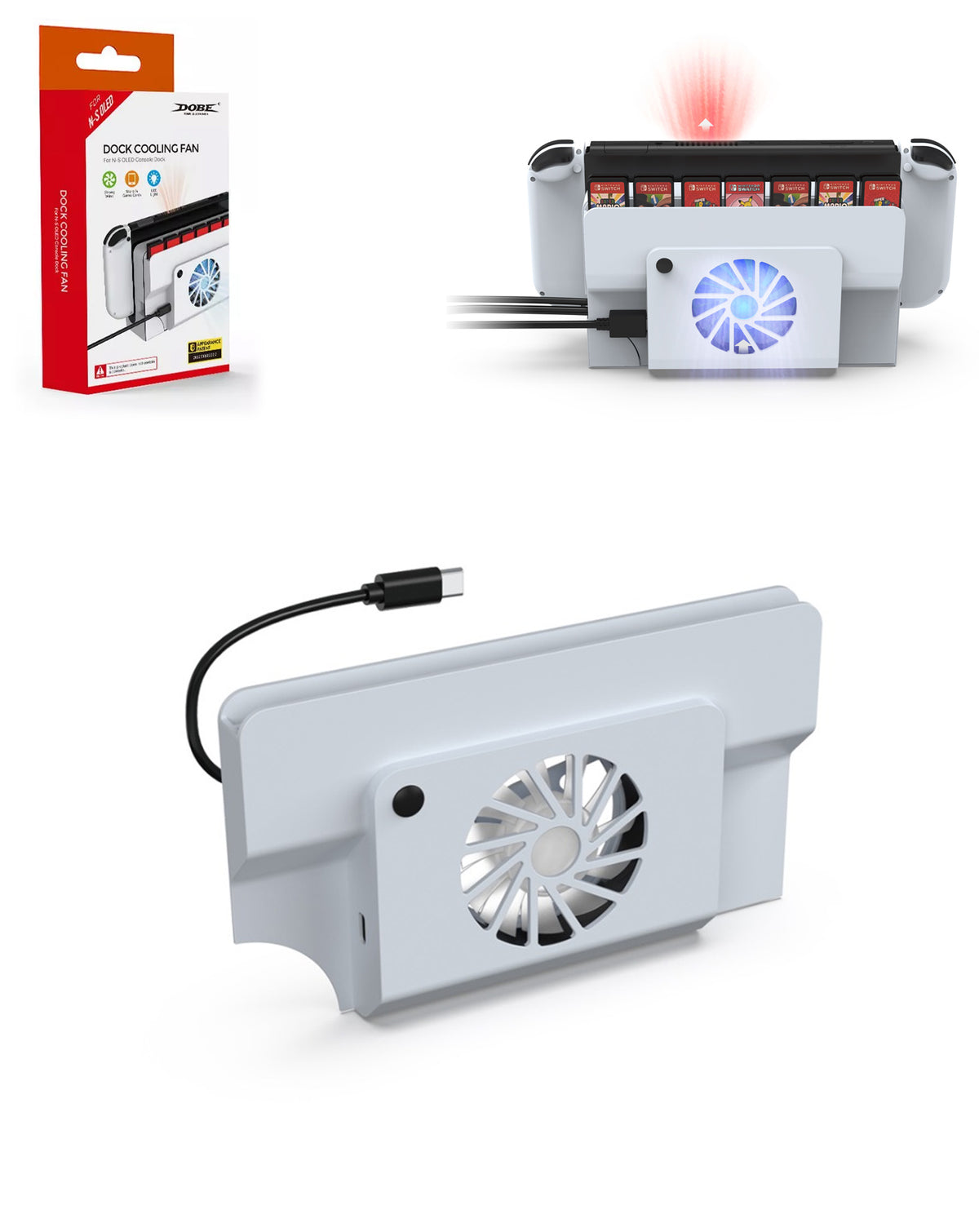 Dobe Cooling Fan for Nintendo Switch OLED