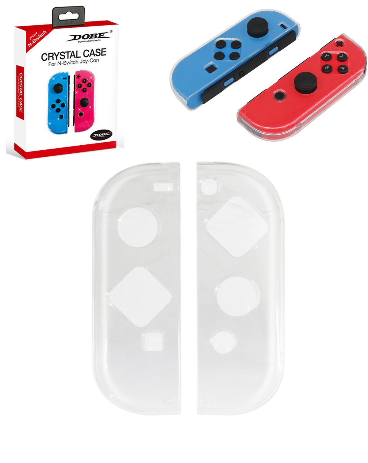 Dobe Crystal Protective Case for Nintendo Joy-Con Controller 2