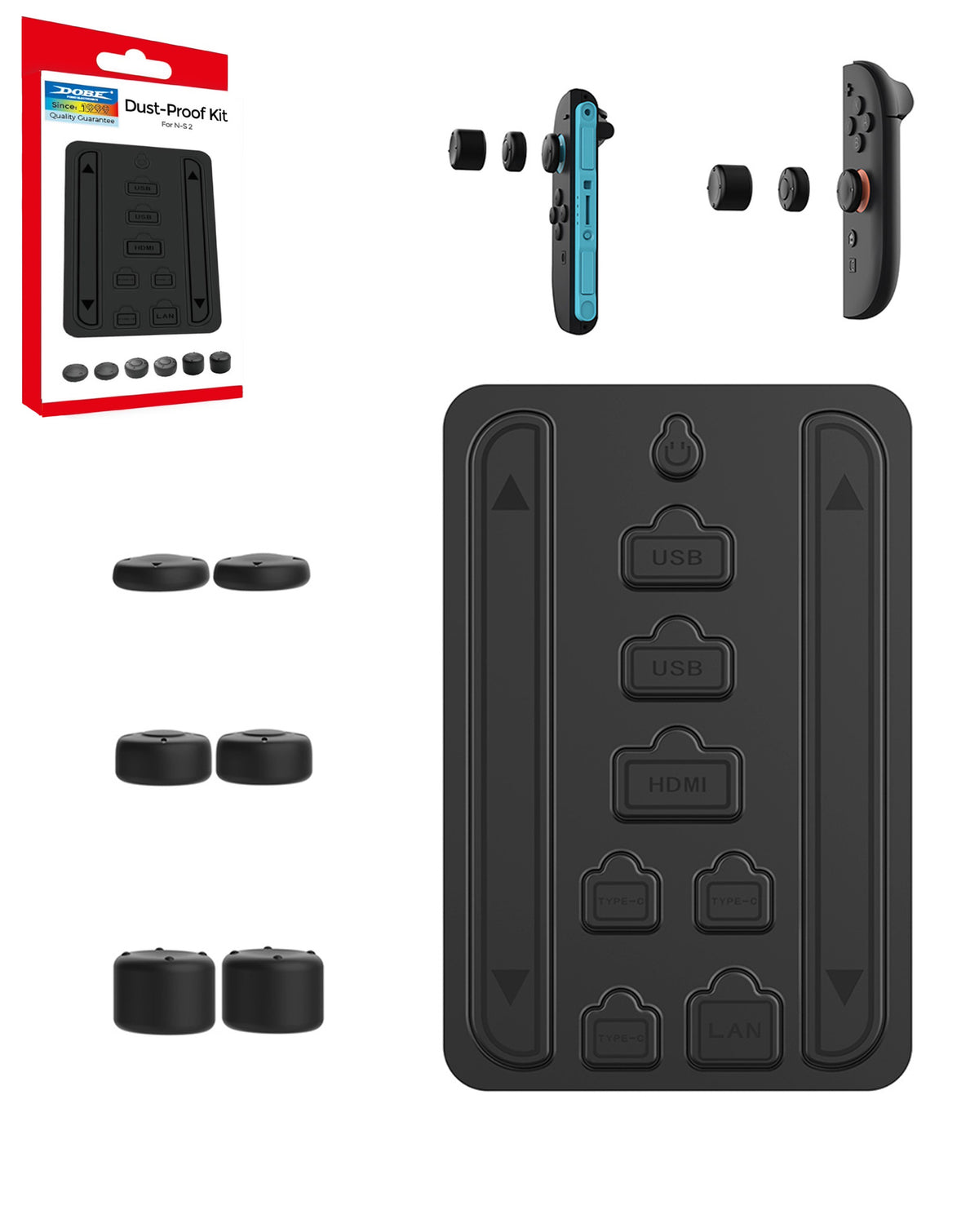 Dobe Dust Plug Set for Switch 2