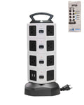 4 Layer Multi Plug Socket Charging Station - 14AC Outlets 2 USB Ports/ 2 Type-c Ports