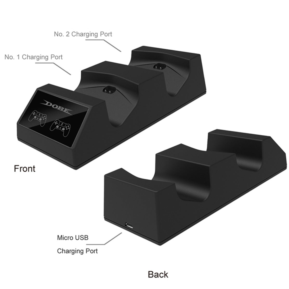 Dobe Controller Dual Charging Dock for PlayStation 4 — DualShock 4