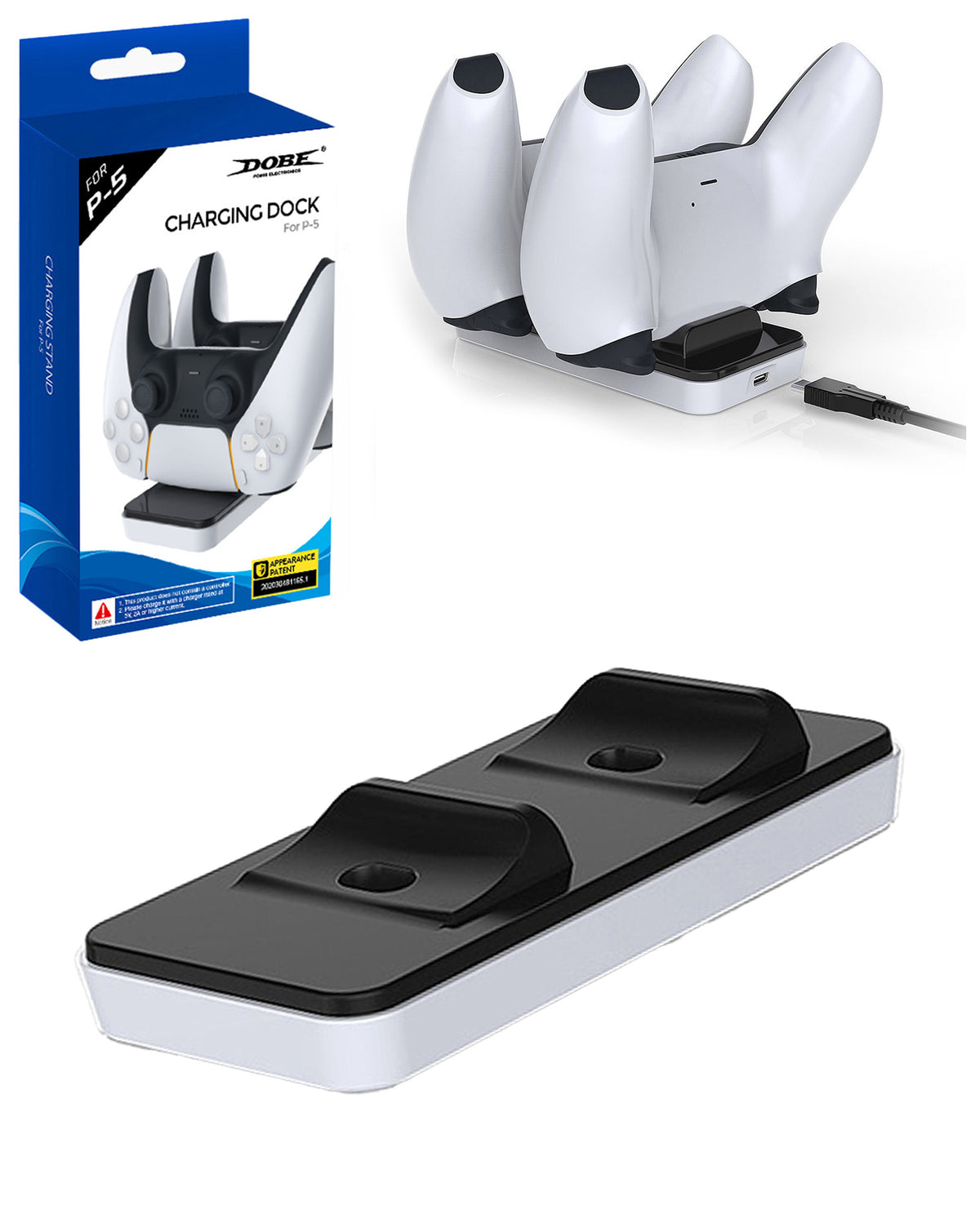 Dobe Magnetic Head Charging Dock for PlayStation 5 Controllers